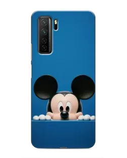 Чехол для Honor 30s с картинкой «Микки выглядывает»