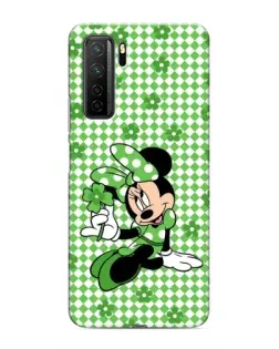 Чехол для Honor 30s с картинкой «Mickey в клетку»