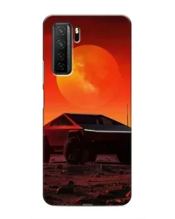 Чохол для Honor 30s з картинкою «Cybertruck на Марсі»