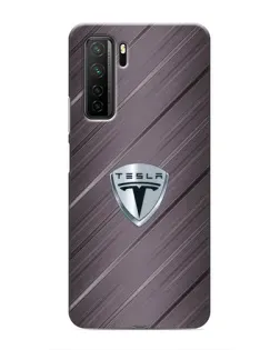 Чохол для Honor 30s з картинкою «Металева текстура Tesla»