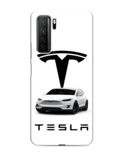 Чохол для Honor 30s з картинкою «Tesla White Style»
