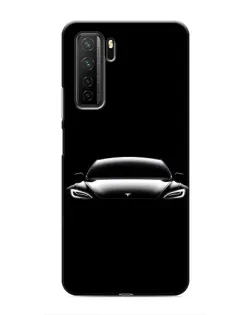 Чохол для Honor 30s з картинкою «Фари Tesla Night»