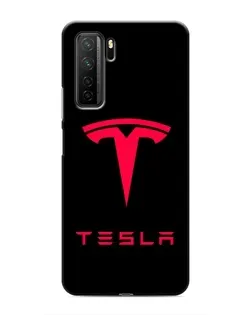 Чохол для Honor 30s з картинкою «Tesla Red Logo»