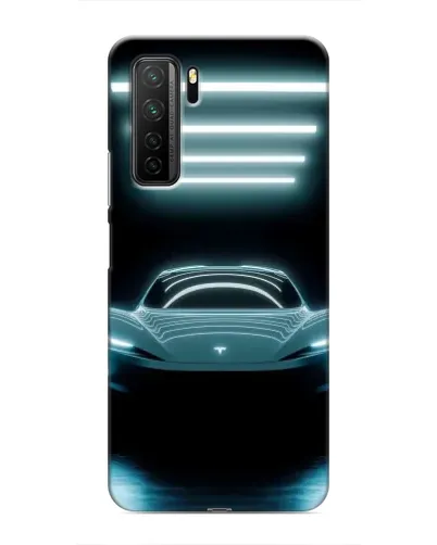 Чохол для Honor 30s з картинкою «Tesla в неоні» Чохол для Honor 30s з картинкою «Tesla в неоні»