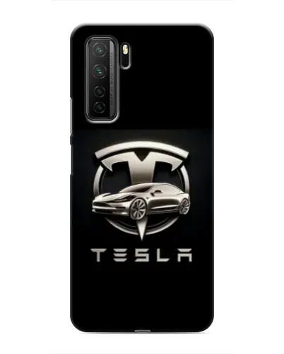 Чохол для Honor 30s з картинкою «Tesla — срібне авто» Чохол для Honor 30s з картинкою «Tesla — срібне авто»