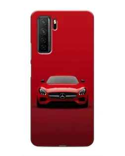 Чехол для Honor 30s с картинкой «Красный Mercedes AMG»