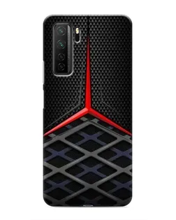 Чехол для Honor 30s с картинкой «Mercedes Carbon Grid»