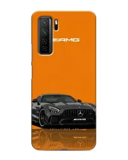 Чехол для Honor 30s с картинкой «Оранжевый Mercedes AMG»