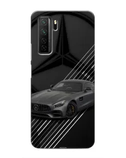 Чехол для Honor 30s с картинкой «Mercedes AMG — графика»