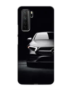 Чехол для Honor 30s с картинкой «Свет фар Mercedes»