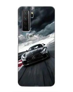 Чехол для Honor 30s с картинкой «Гоночный Mercedes AMG»