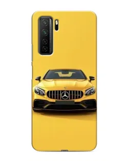 Чехол для Honor 30s с картинкой «Желтый Mercedes GT»