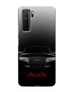Чохол для Honor 30s з картинкою «Audi — градієнтний контур»