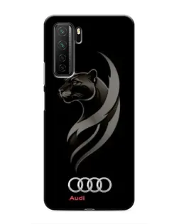 Чохол для Honor 30s з картинкою «Графіка — пантера та Audi»