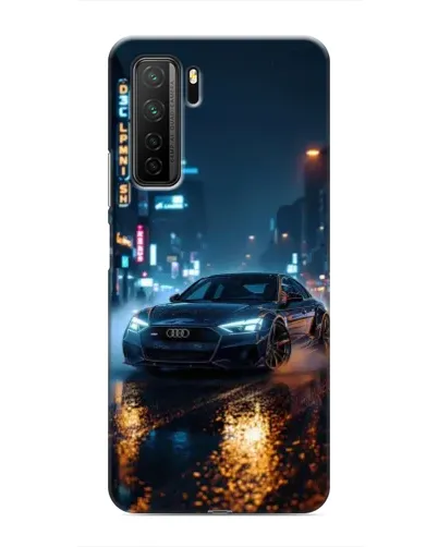 Чехол для Honor 30s с картинкой «Ночной город и Audi» Чехол для Honor 30s с картинкой «Ночной город и Audi»