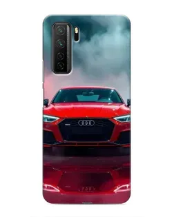 Чохол для Honor 30s з картинкою «Audi RS — червоний стиль»