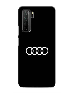 Чохол для Honor 30s з картинкою «Audi White Logo»