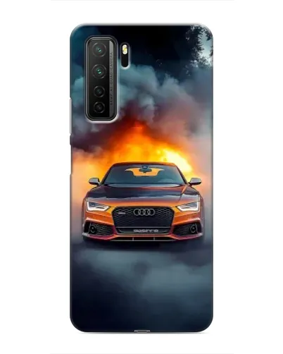 Чехол для Honor 30s с картинкой «Audi в огненном дыму» Чехол для Honor 30s с картинкой «Audi в огненном дыму»