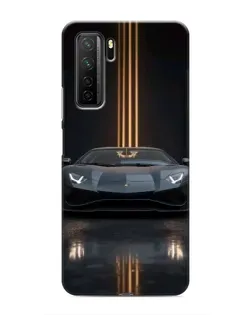 Чохол для Honor 30s з картинкою «Lamborghini золоті лінії»