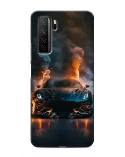Чохол для Honor 30s з картинкою «Lamborghini димна естетика»