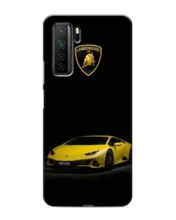Чохол для Honor 30s з картинкою «Lamborghini жовтий акцент»