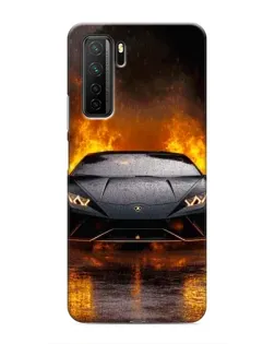 Чохол для Honor 30s з картинкою «Lamborghini у вогні»