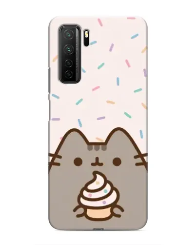 Чехол для Honor 30s с картинкой «Пушин с кексом»