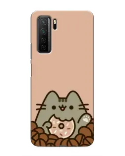 Чехол для Honor 30s с картинкой «Кофейный Пушин»
