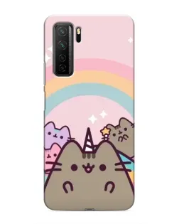 Чехол для Honor 30s с картинкой «Единорог Pusheen»