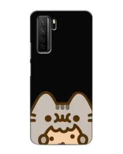 Чехол для Honor 30s с картинкой «Пушин на черном»