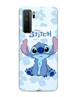Чохол для Honor 30s з картинкою «Stitch серед квітів»