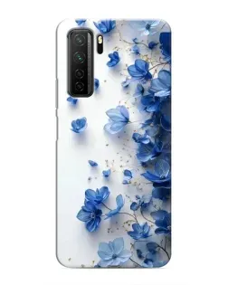 Чохол для Honor 30s з картинкою «Блакитний квітковий каскад»