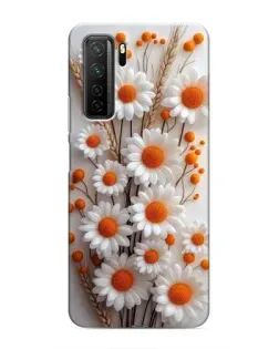Чохол для Honor 30s з картинкою «Білі сухоцвіти»