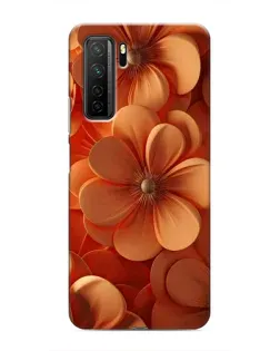 Чохол для Honor 30s з картинкою «Помаранчева макро квітка»