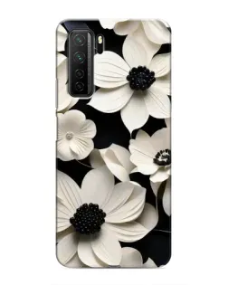 Чохол для Honor 30s з картинкою «Об'ємні білі квіти»