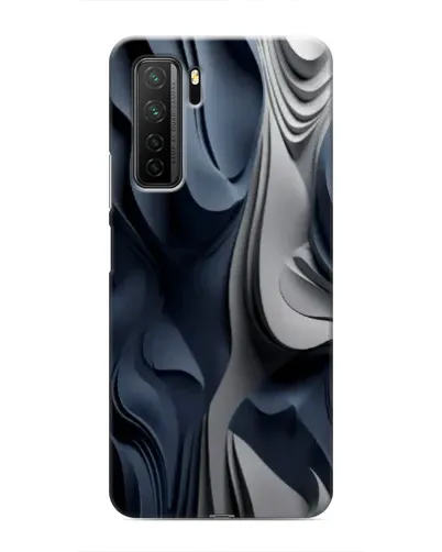 Чохол для Honor 30s з картинкою «Об'ємні сині складки»