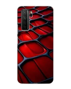 Чохол для Honor 30s з картинкою «Червона глянцева сітка»