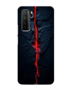 Чохол для Honor 30s з картинкою «Червона лавова тріщина»