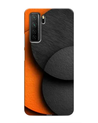 Чохол для Honor 30s з картинкою «Геометрія помаранчевих кіл»