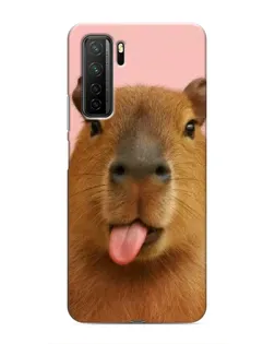 Чохол для Honor 30s з картинкою «Капібара з язиком»