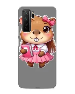 Чохол для Honor 30s з картинкою «Дівчинка капібара»