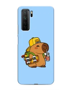 Чохол для Honor 30s з картинкою «Капібара на скейті»