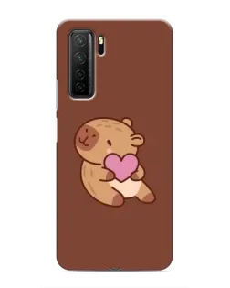 Чохол для Honor 30s з картинкою «Капібара з серцем»