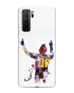 Чехол для Honor 30s с картинкой «Акварельный Месси Барселона» Чехол для Honor 30s с картинкой «Акварельный Месси Барселона»
