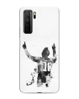Чохол для Honor 30s з картинкою «Чорно-білий силует Мессі» Чохол для Honor 30s з картинкою «Чорно-білий силует Мессі»