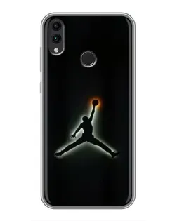 Чохол для Huawei Honor 8C з картинкою «Jordan Gradient Logo»
