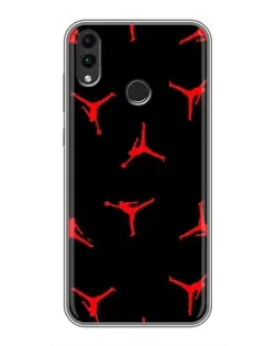 Чохол для Huawei Honor 8C з картинкою «Jordan Red Pattern»