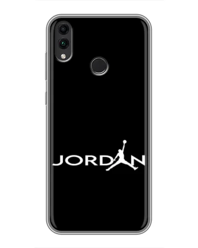 Чехол для Huawei Honor 8C с картинкой «Jordan White Logo» Чехол для Huawei Honor 8C с картинкой «Jordan White Logo»