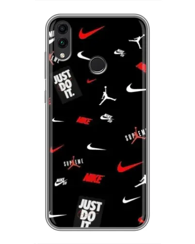 Чехол для Huawei Honor 8C с картинкой «Nike Mix Pattern» Чехол для Huawei Honor 8C с картинкой «Nike Mix Pattern»
