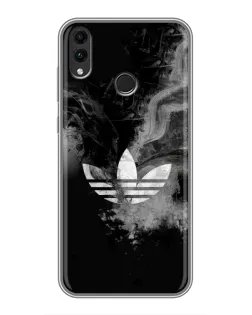 Чохол для Huawei Honor 8C з картинкою «Абстрактний дим Adidas»